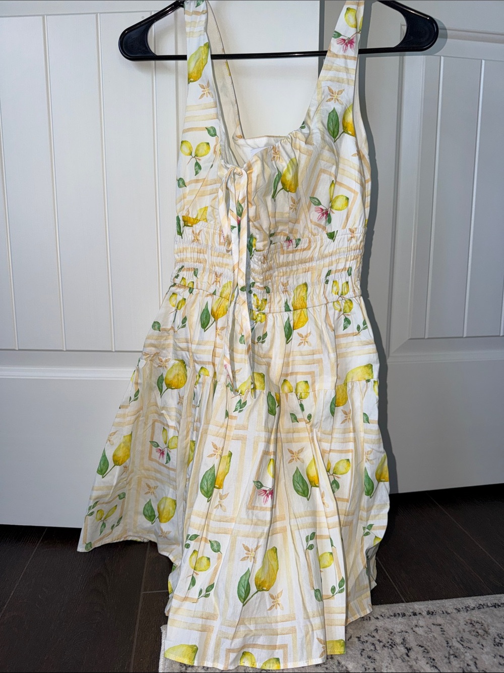 Petal & Pup White Lemon-Print Sundress